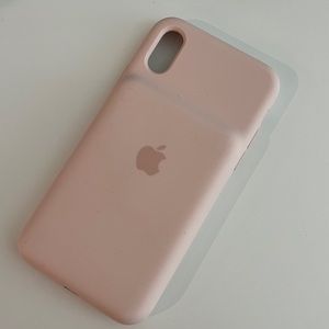 iPhone X battery case pink sand